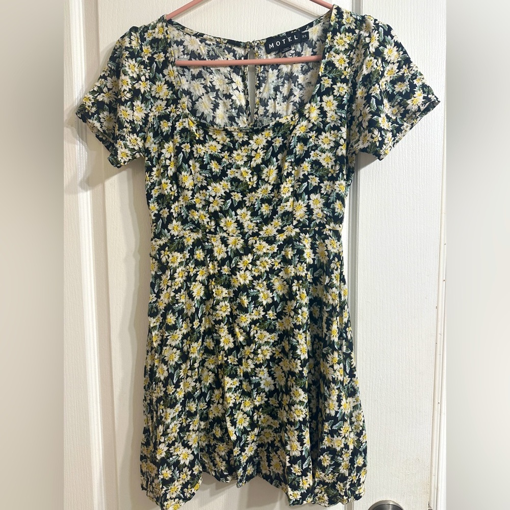 Motel floral mini dress